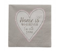 Paper napkins "Home ... I'am with you"