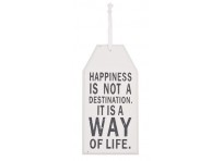 Decoration / Text plate "Happiness"