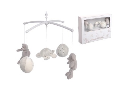 Cot mobile with soft toys