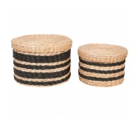 Store basket with a can Stripes, big