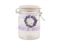 Decorative jar with lid "Lavender"