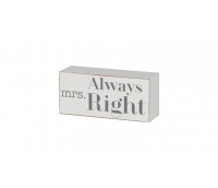 Silt / tahvel "Mrs always right"