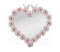 Зеркало "Сердце из роз"