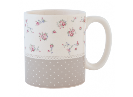 Mug for tea or coffee, range "Dots & Flowers" 