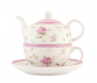 Tea or coffee for one with cup and saucer, range "Elegant Rose" 
