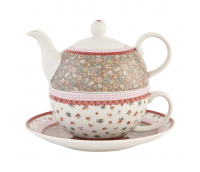 Tea or coffee for one with cup and saucer, range "Flowerful" 