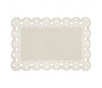 Placemat "Heart", milk white