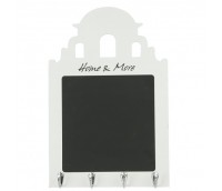 Chalk board with hooks "Home&More", hanger 