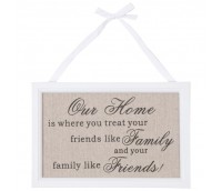 Decoration / Text plate "Our Home"